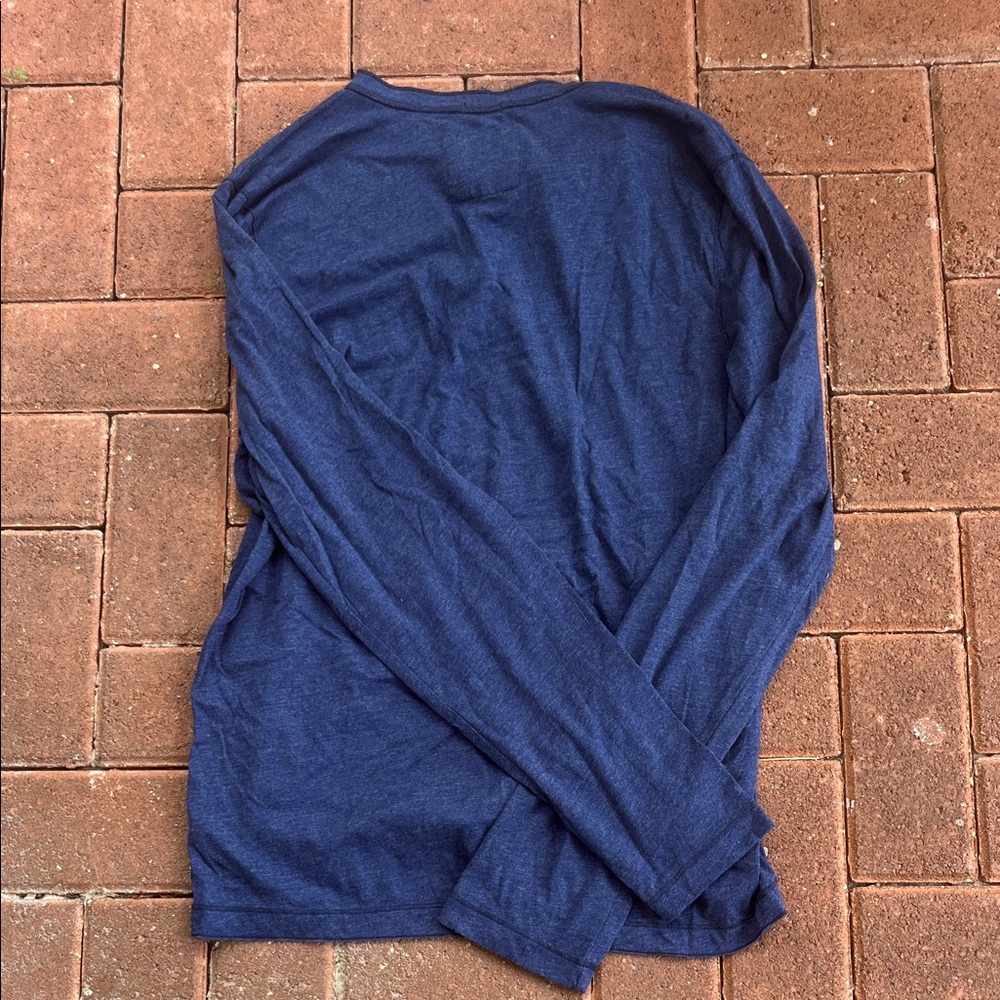 Abercrombie & Fitch Men's Blue Long Sleeve Shirt - Picture 4 of 4